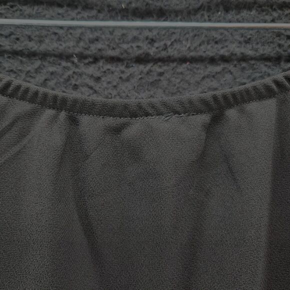 MSK Womens Skirt Black Size XL 100% Polyester Elastic Waist A-Line Stretch - Picture 11 of 12